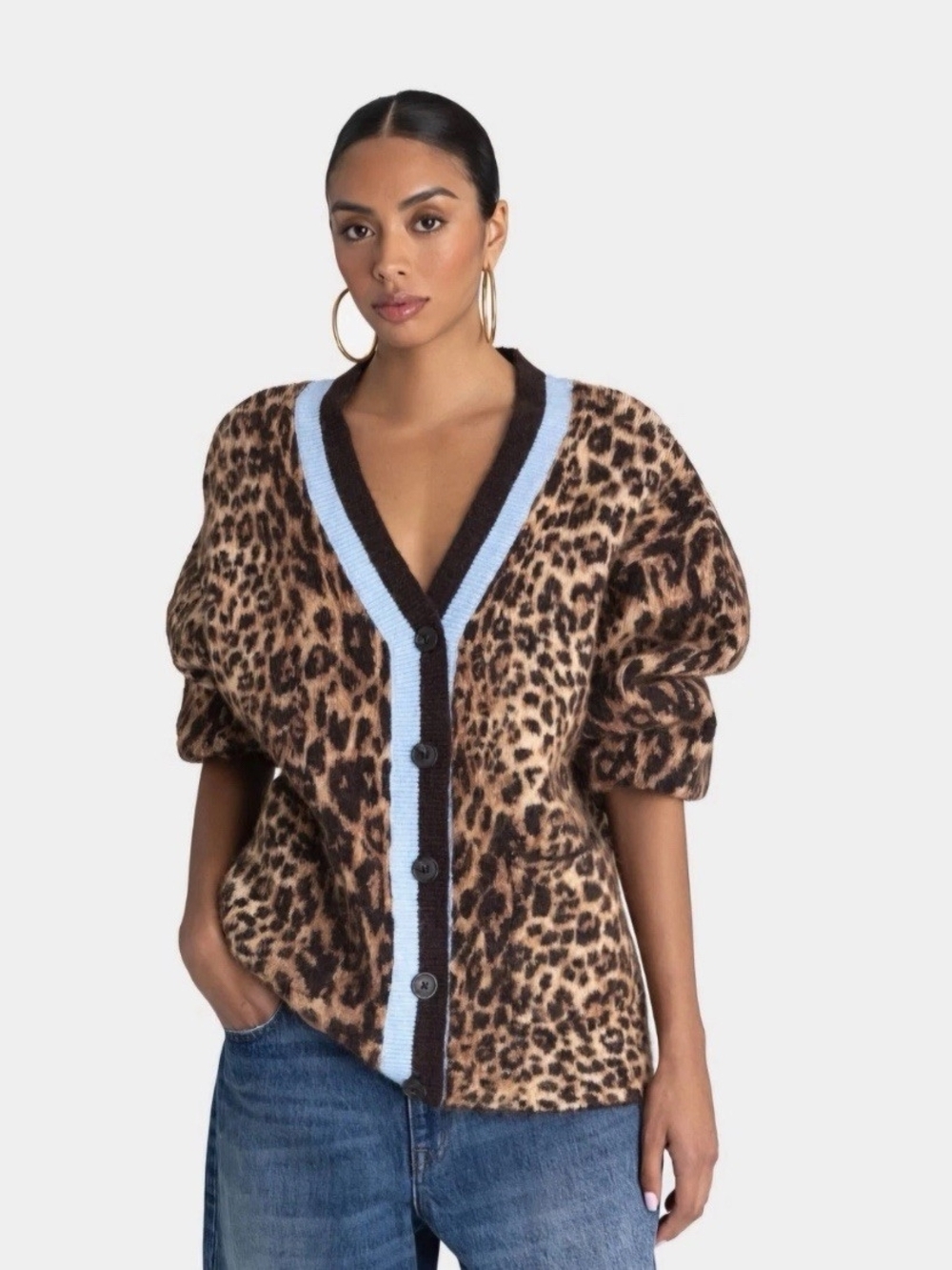 KBB BY KAHLANA Leopard Cardigan - Picture 5 of 7